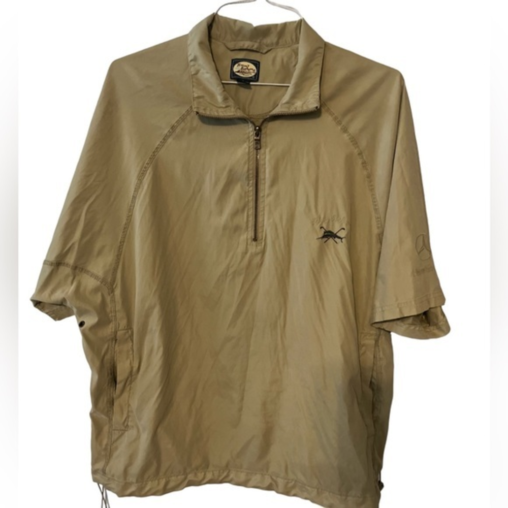 Tommy Bahama Birdie Zip Men's Golf Jacket SZ L Poly Nylon Mercedes Benz Logo